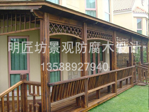 防腐木葡萄架
